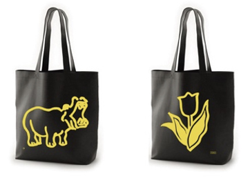 Tote-Bag (Black - Fluorescent yellow)